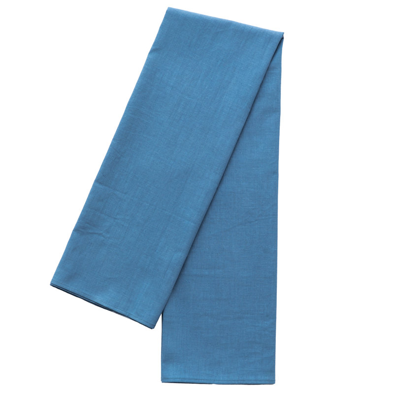 Eider & Ivory™ 100% Pure Linen Washable Tablecloth Solid Color, 52" X 52" Square Natural, 78" L x 52" W, Blue