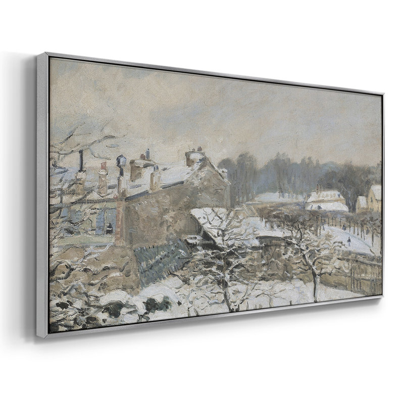 Paysage, série CDV III, toile tendue avec châssis, prête à être accrochée, H 25 po x l 49 po, Argent argent