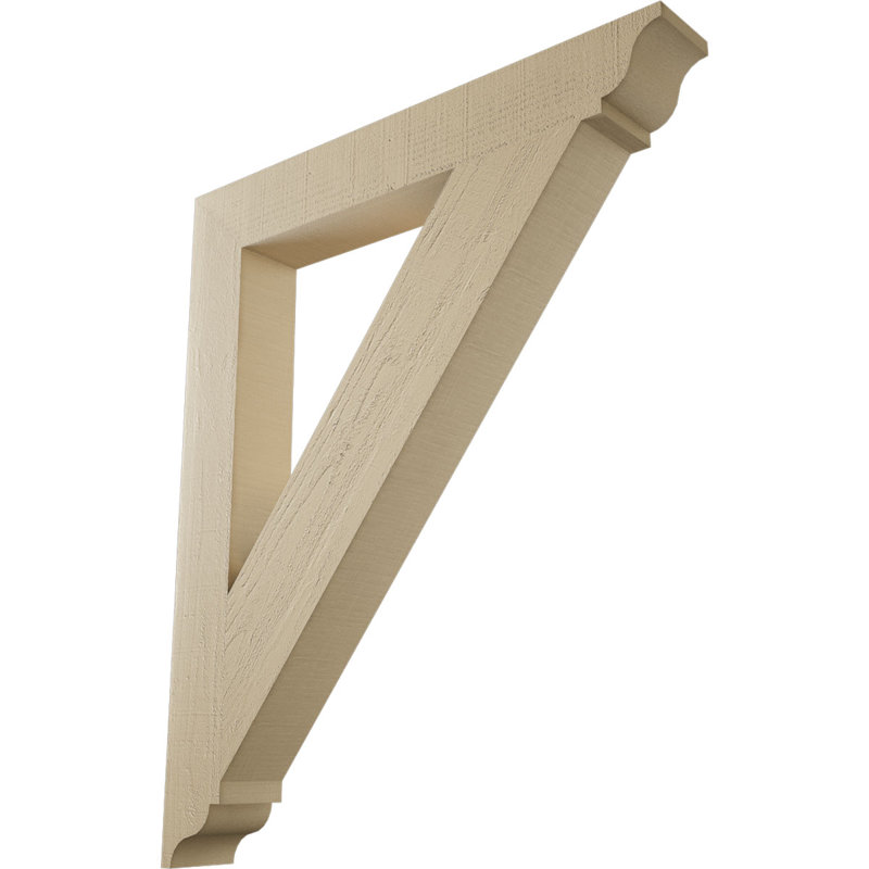 Support traditionnel en cèdre brut à grain de bois TimberThane, H 48 po x l 5,5 po x P 40 po