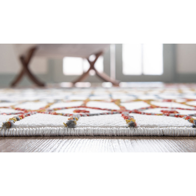 Okemah Geometric Indoor Rug, Rectangle 3'3" x 5'3"