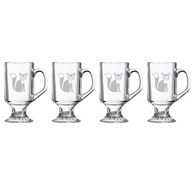 Fox Glass Coffee Mug