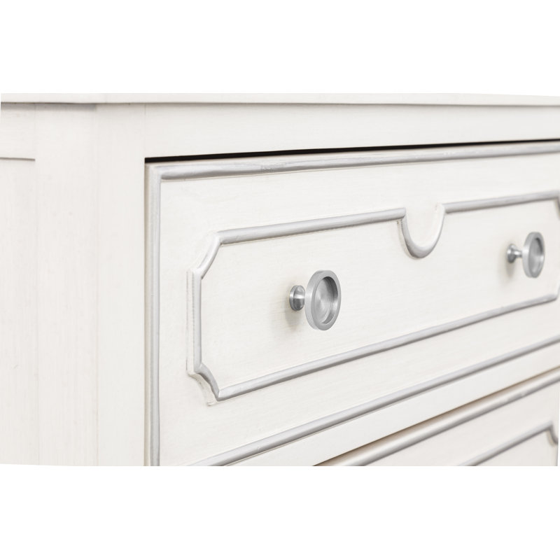 Camille 2 Drawer 44" W Dresser, Pewter
