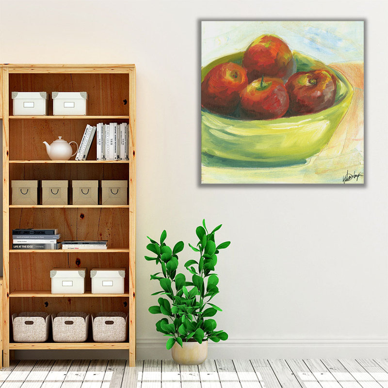 «Bowl of Fruit III», reproduction d'art sur toile, H 12 po x l 12 po