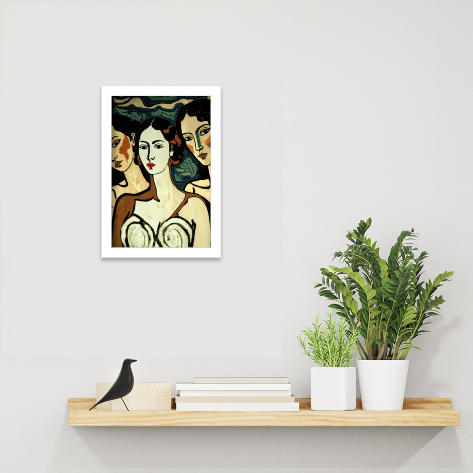 Galya "The Soul Sisters" Print, White, 13" H x 9" W