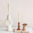 Handmade Paper Mache Spiked Taper Candle Holder