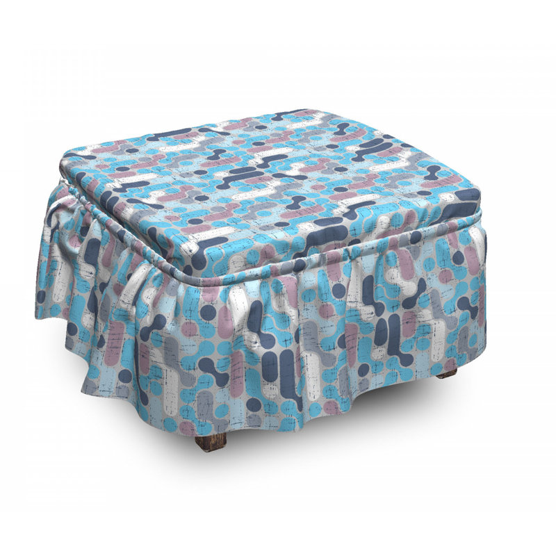 Box Cushion Ottoman Slipcover