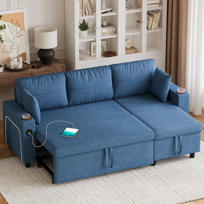 3 Seater Fabric Sofa Bed