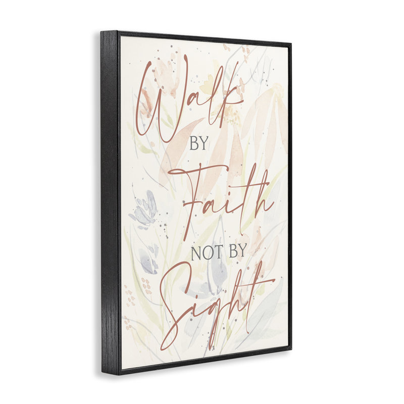 «Walk By Faith», estampe numérique par Krinlox, Giclée encadrée noir minuit, H 24 po x l 16 po