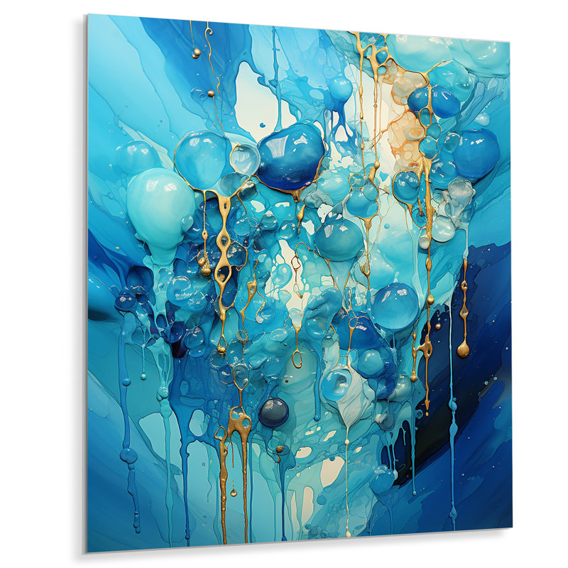 - Art mural abstrait en métal, H 20 po x l 12 po x P 1 po