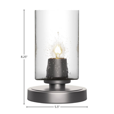 Whitmire Accent Lamp Shown With 4" Square Glass