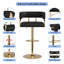 Bar Stools Pu Leather Swivel Counter Stool With Back-281298597