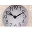 Analogue Manufactured Wood Mechanical Tabletop Clock in Brown White