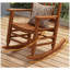 Chaise berçante moderne en bois massif-1651397418