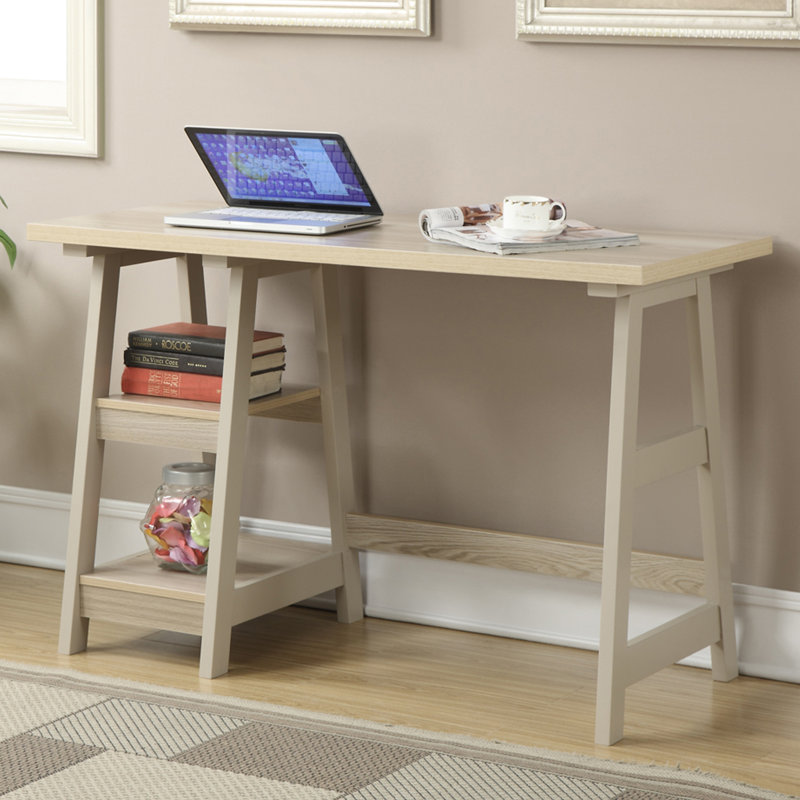 Saribek Reversible Computer Desk, Weathered White
