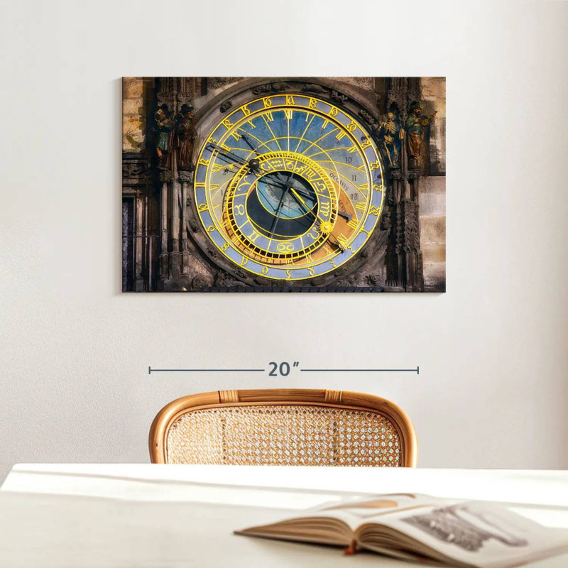 Horloge astronomique Kerner, H 16 po x l 24 po