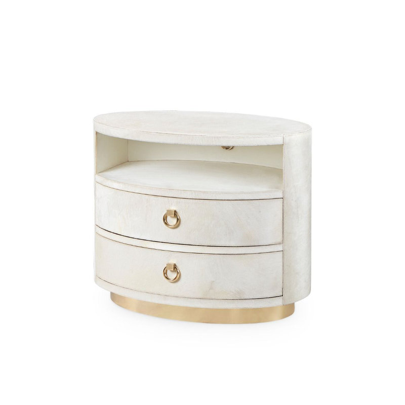 Julius End Table, White