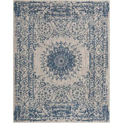 Tapis bleu Contemporary Hitchens