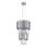 Modern 4 Light Chrome Crystal Pendant