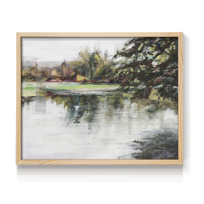Sur la réflexion - impression encadrée - réarmable, Naturel, H 22 po x l 28 po