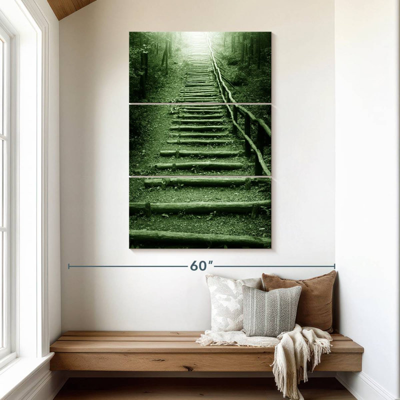 Lilie Forest Staircase, 50" H x 32" W
