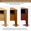 Table de chevet scandinave avec tiroir et bois de bambou Tova-125911838