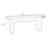 Retro Black Rectangular Solid Wood Dining Table-334356889