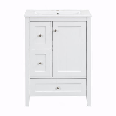 Meuble-lavabo de salle de bain avec rangement
