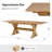 Neree 70.9-90.6"W Farmhouse Extendable Dining Table with Solid Wood Frame-912038140