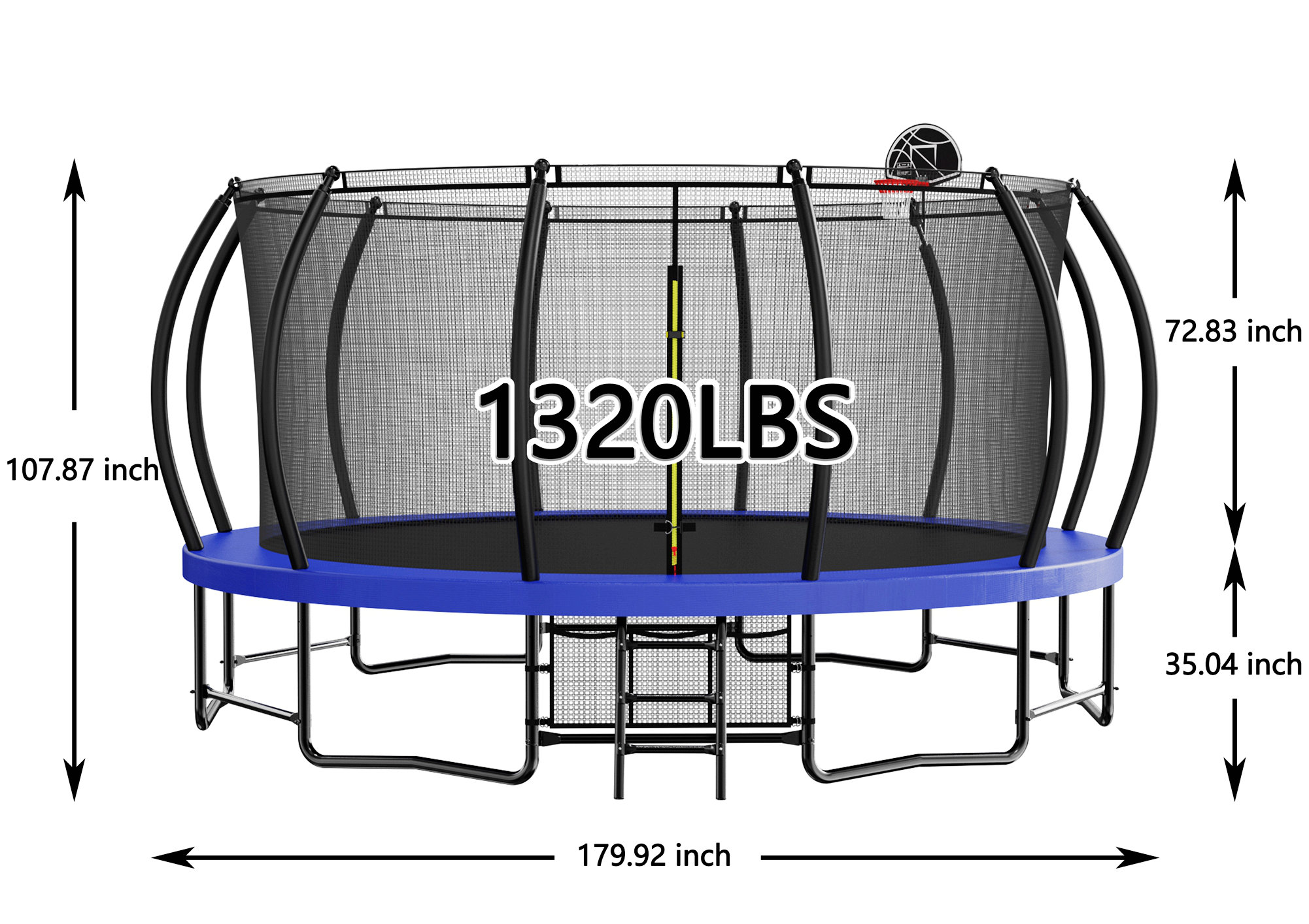 Solid Tapline Creationstry Spacious Design Trampoline Solid Base Structure, Safety ...