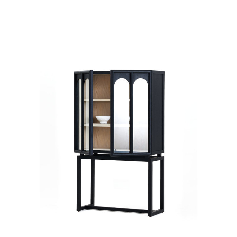 Solid Wood Rectangle China Cabinets