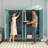 Metal Armoire Wardrobe Closet, 67" Tall Blue Lockable Wardrobe Cabinet with 2 Doors, Hanging Rod and Adjustable Shelves, Steel Clothing Storage Cabinet for Bedroom, Home, Cloak Room, Gym, Office-1404182221