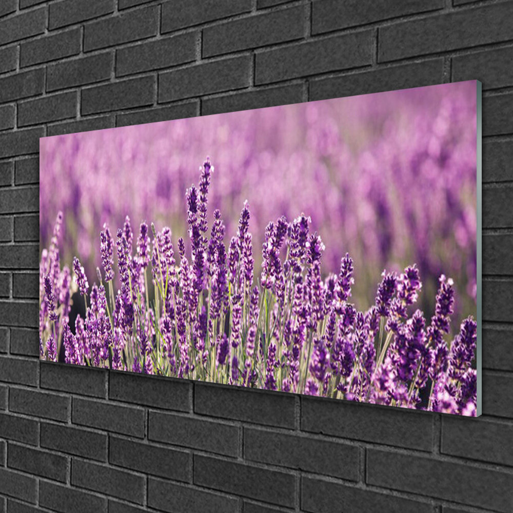 Glasbild Floral Blumen