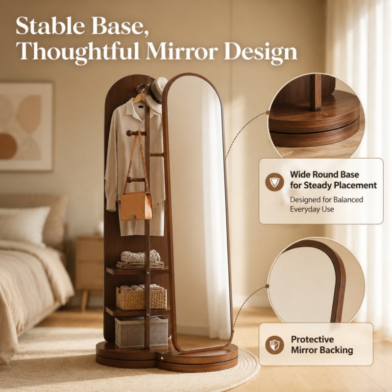 Swivel Full-Length Mirror