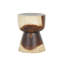 Table d'appoint en bois de sablier Chenaye