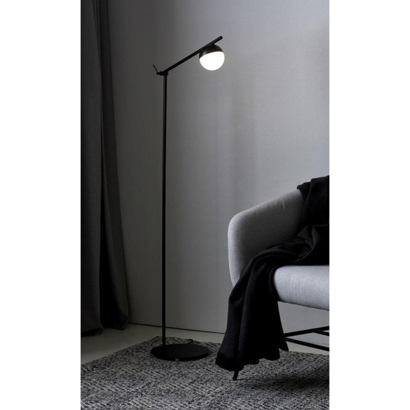 139.5cm Arched Floor Lamp, Black