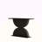 Semi-circles Console Table With Led Light And 3d Hammer-shaped Texture