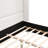 Elegant Upholstered Bed With Solid Wood Frame
