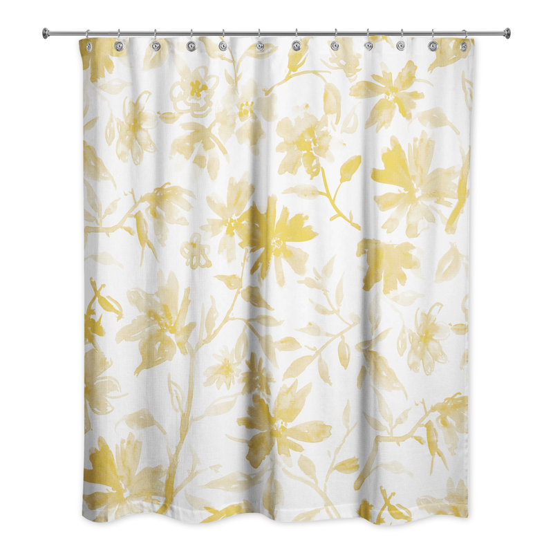 Rideau de douche Roneil, Jaune