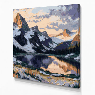 USA State Colorado Gray Canvas Wall Art
