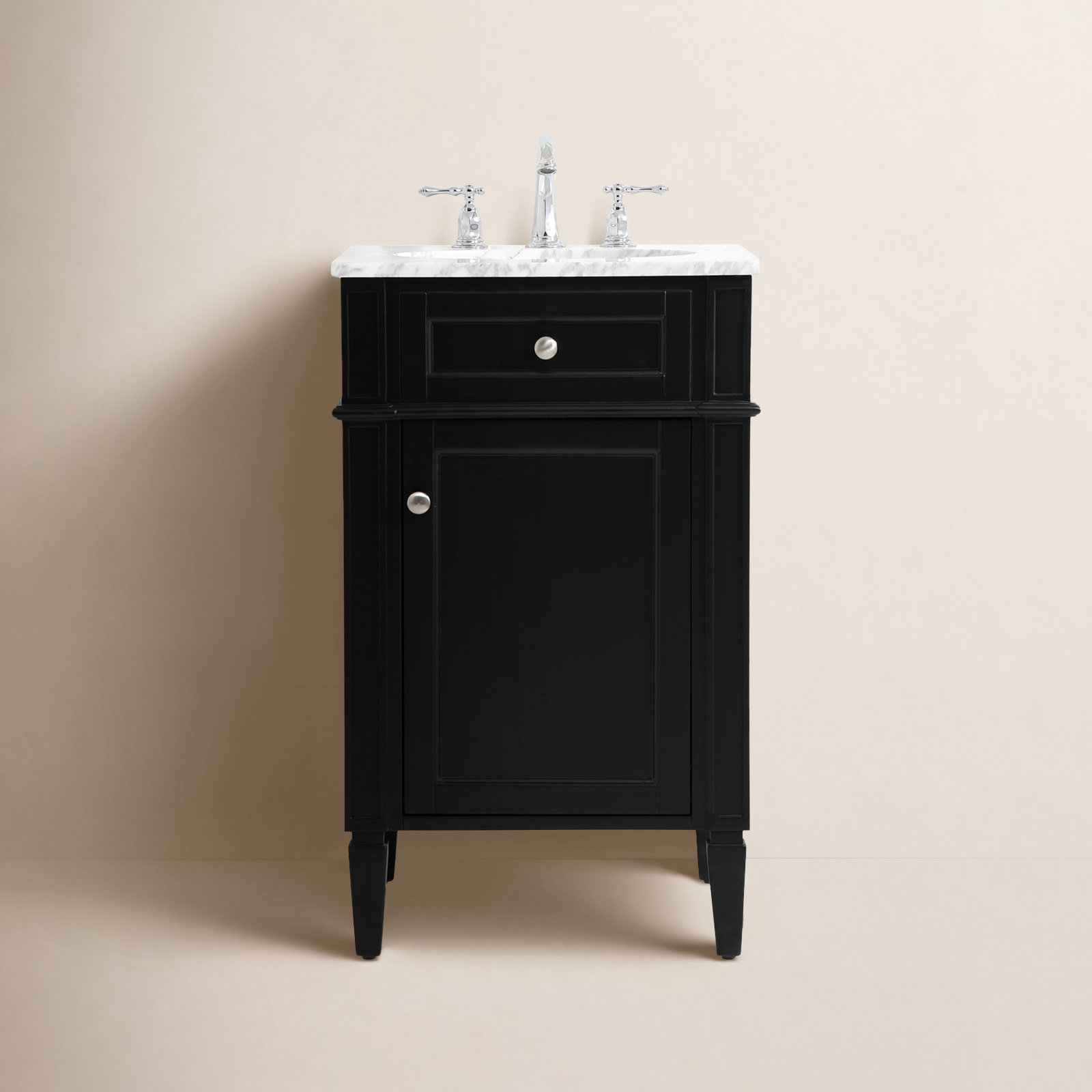 Rivers 21'' Single Bathroom Vanity, Black