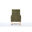 Chaise berçante, repose-pieds réglable, pieds en bois massif, poche latérale, éponge à haute densité, bande de bois supplémentaire, cyan, fauteuil moderne avec accents confortables, structure en contreplaqué,-895455301