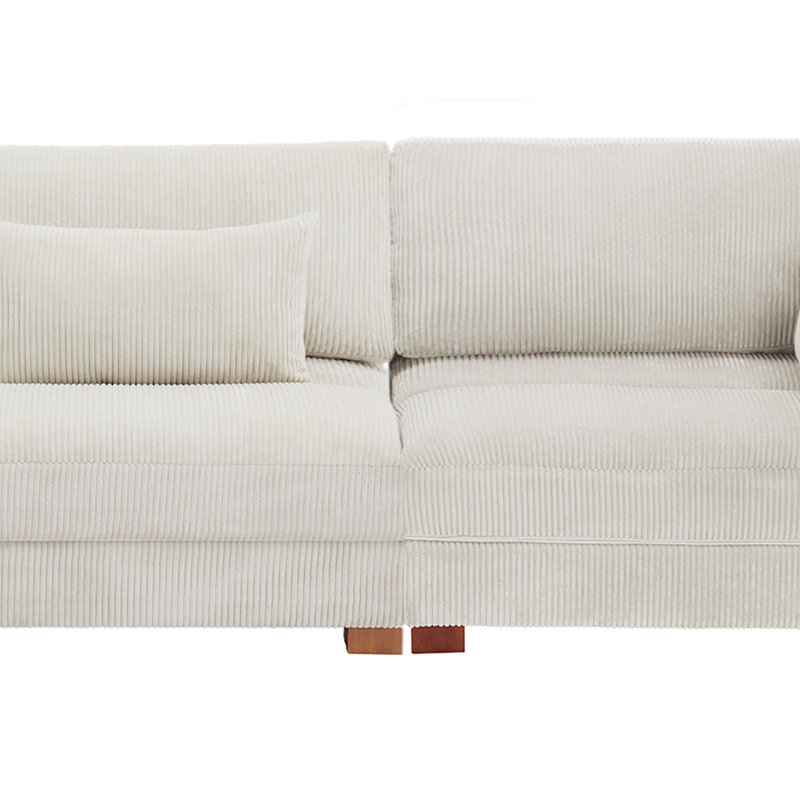 Maelina 312.4Cm Square Arms Modular Sofa, Sea Salt Grey