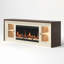 Meuble télé pour foyer de 70 po avec foyer électrique, centre de divertissement moderne, console multimédia pour téléviseur-132837414