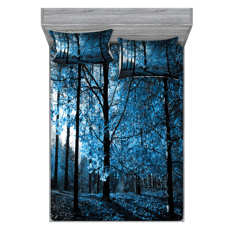 Microfiber Sheet Set, Queen Sheet Set with Fitted Sheet