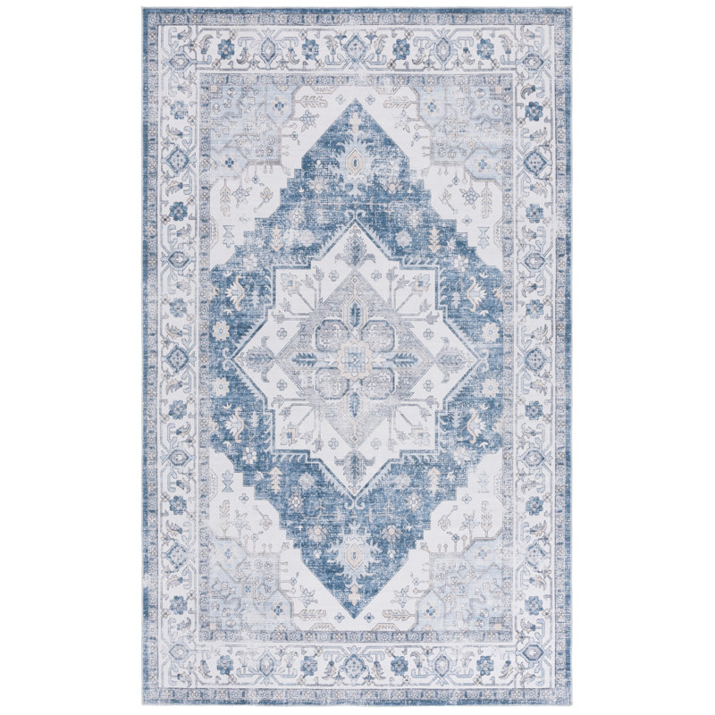 Toderita Machine Washable Performance Oriental Rug, Rectangle 8' x 10'