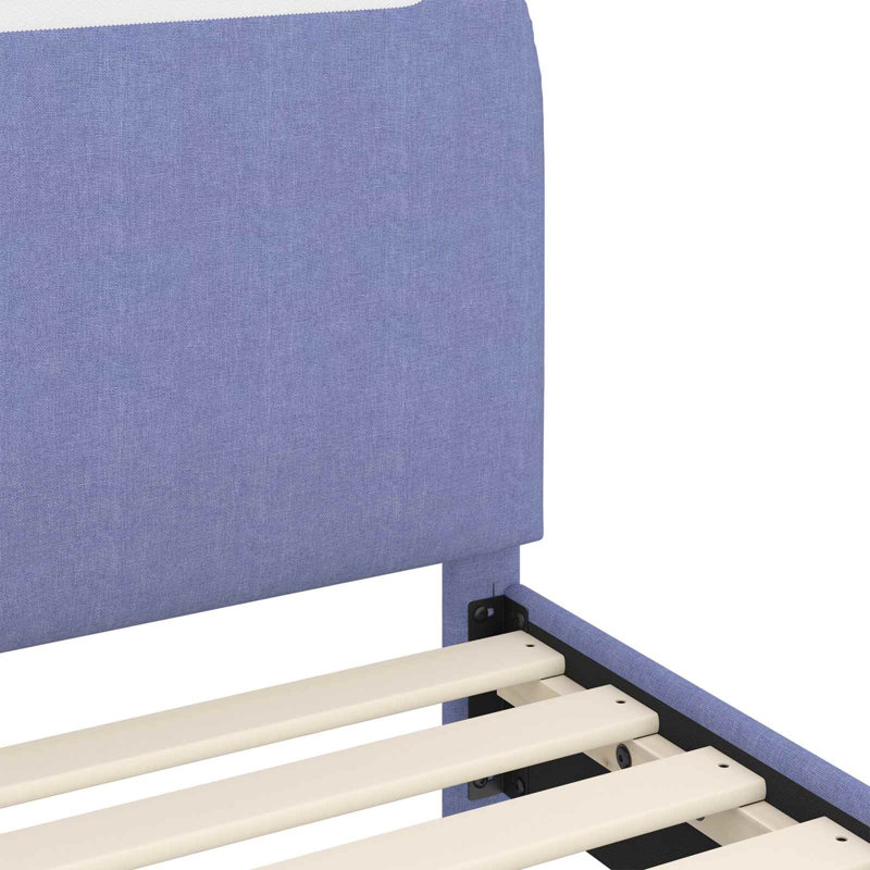 Bed Frame, European Single (90 x 200 cm), Jeans Blue