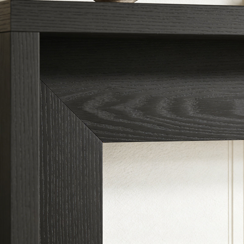 Console moderne de style simple noir, H 31,5 po x l 50,4 po x P 11,8 po