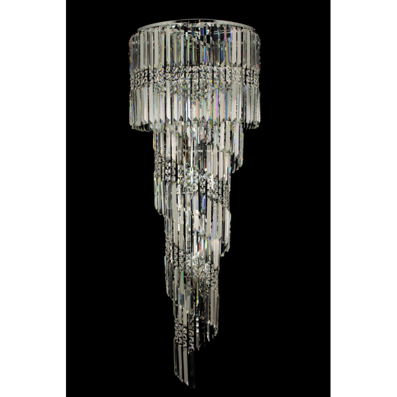 Crystal Flush Mount, Chrome