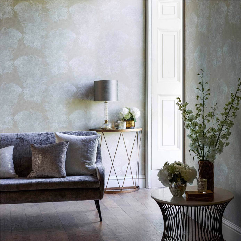 Operetta 10.05m x 68.6cm Wallpaper Roll, Slate