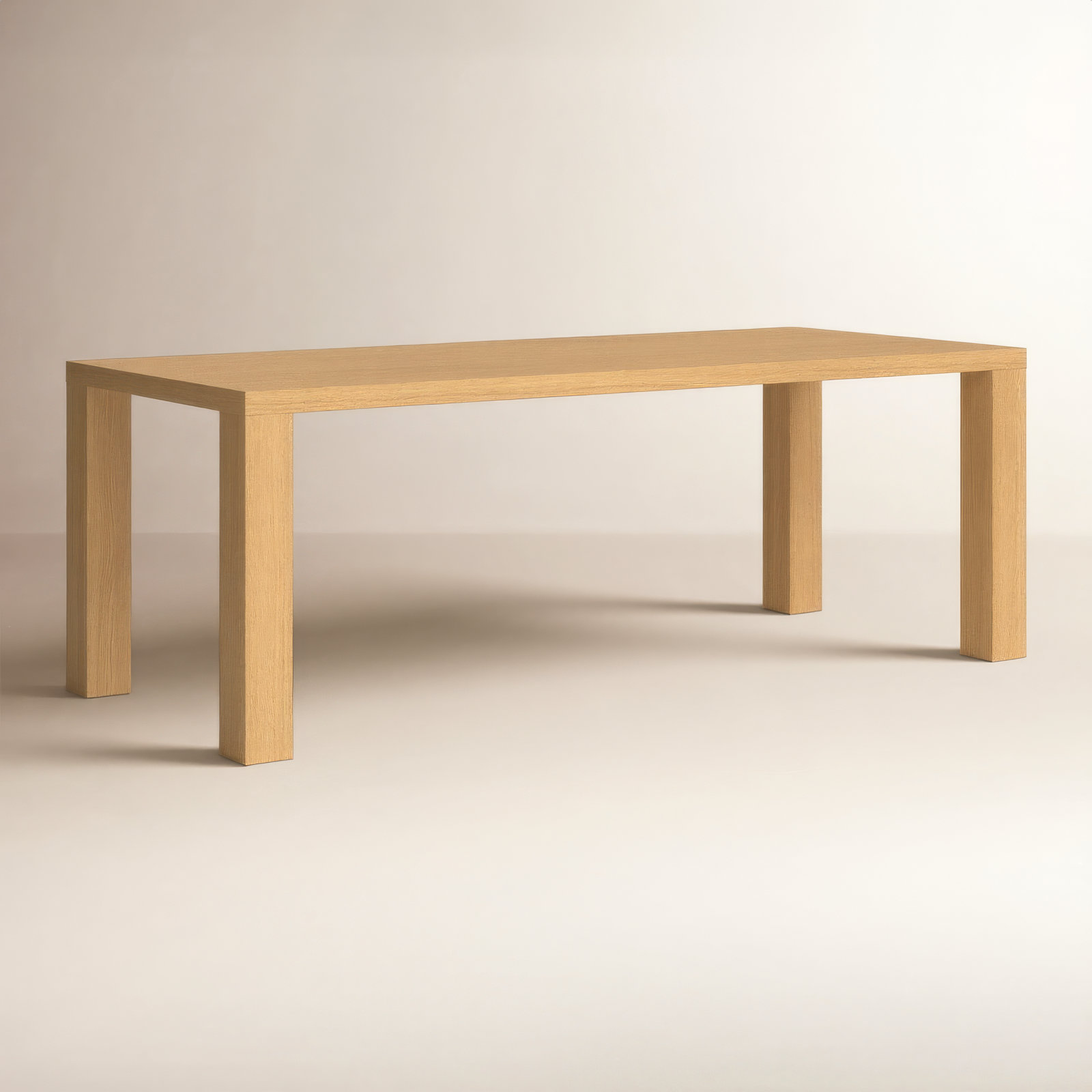 Carson 63" Dining Table, Oak, 30" H x 63" L x 35.5" W